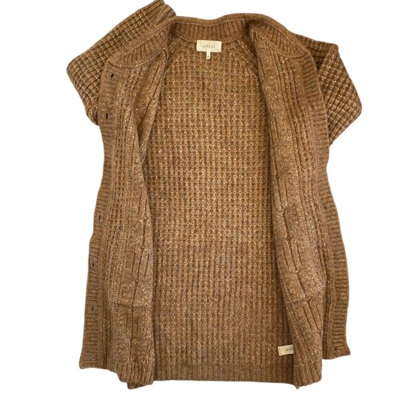 The GREAT. Long Cable Cardigan - Picture 7 of 14